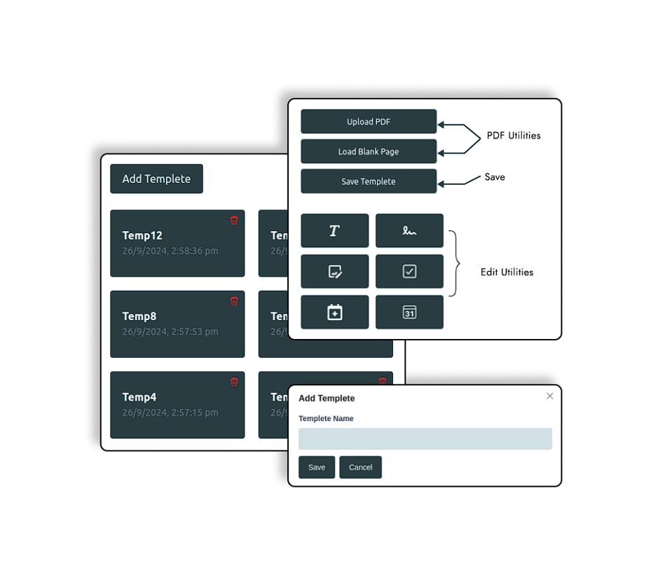 Template Editor & PDF Utilities